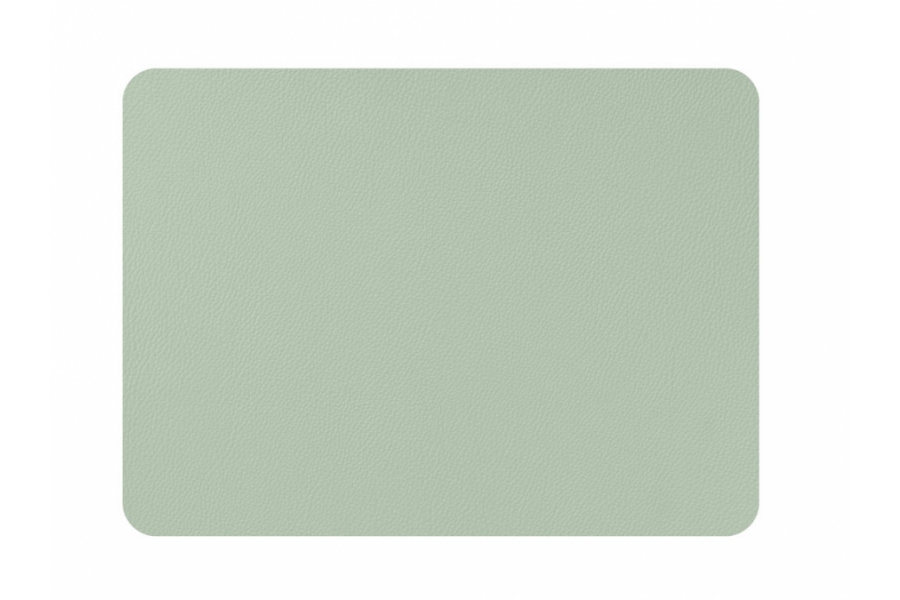 MESAPIU Rechthoekige placemat in imitatieleer 45x33cm - Set van 6 - Groen